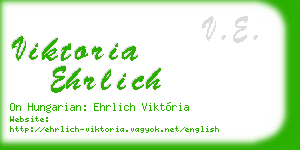 viktoria ehrlich business card